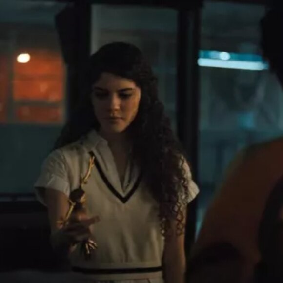 Sunday Best Quinn Sweater Vest in Cream/Navy - Picture 6 of 6